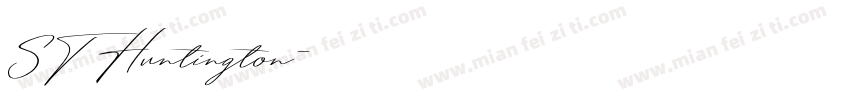 ST Huntington字体转换